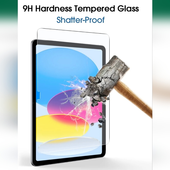 amFilm 2-Pack Glass Screen Protector Compatible with iPad 10th Generation 10.9 - Picture 3 of 6